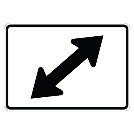 Sign Solutions Usa 9 in Height, 12 in Width, Aluminum, Horizontal Rectangle DUS08HWT1209M6-5